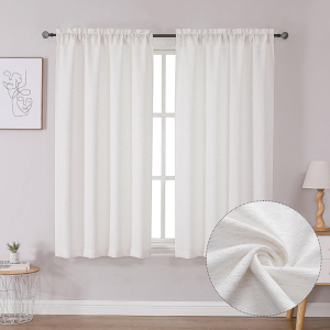 Natural Linen Burlap Door Curtain Panel